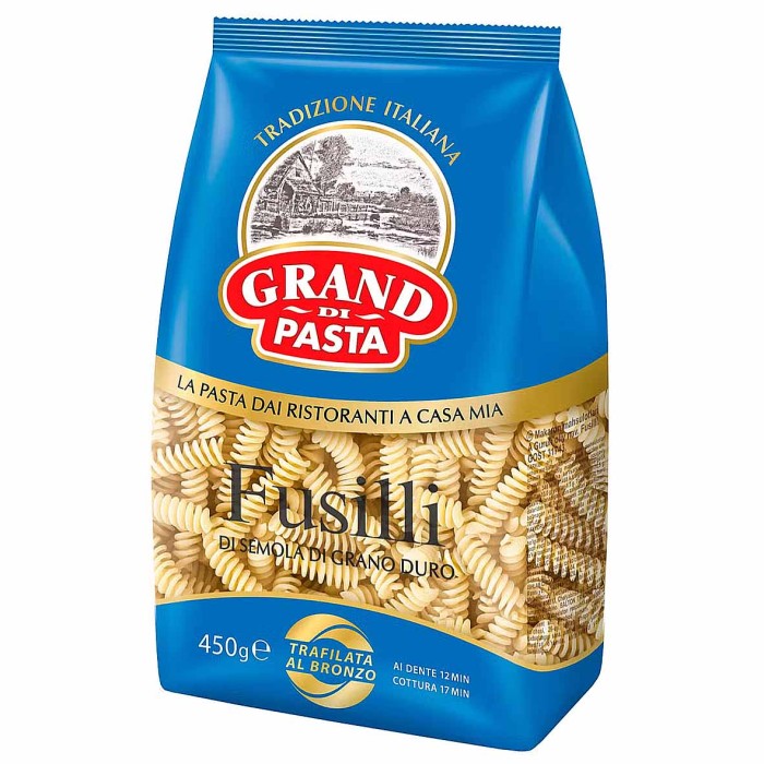 Макароны Grand di Pasta Спираль 450гр к/у