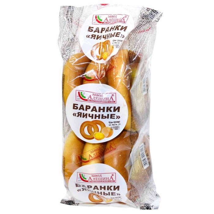 Баранка Алешина Яичная 230гр м/у