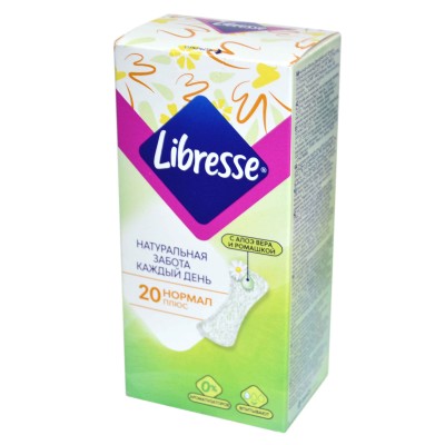 Прокладки ежедневные Libresse Natural Care Normal 20шт к/у