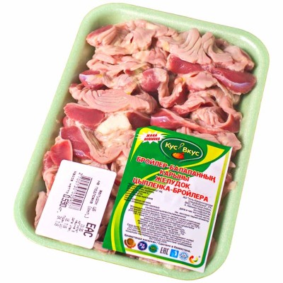 Желудок цыпленка-бройлера Кус&amp;Вкус подложка св/м