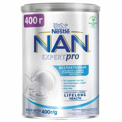 Смесь Nan безлактозный с 6мес 400гр пэт