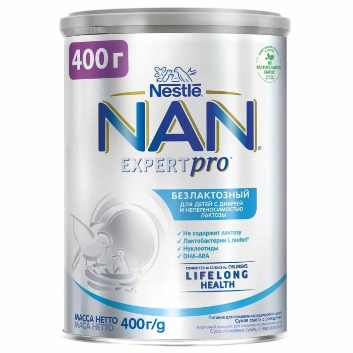 Смесь Nan безлактозный с 6мес 400гр пэт
