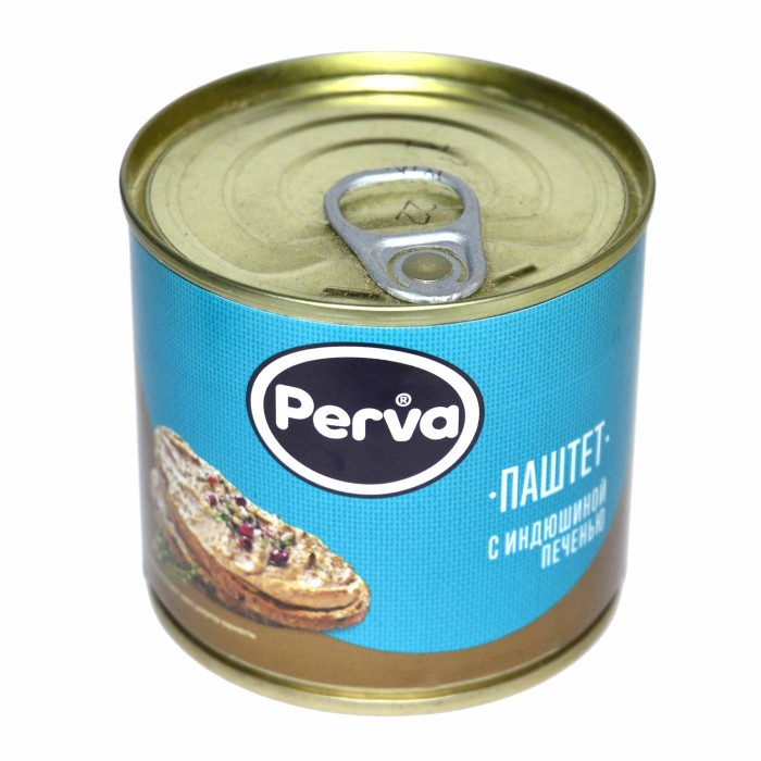 Паштет Perva печеночный с индюшиной печенью 250гр ж/б ключ