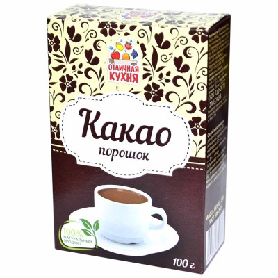Какао Отличная кухня порошок 100гр к/у