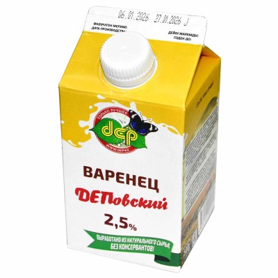 Варенец dep ДЕПовский 2,5% 500мл т/п