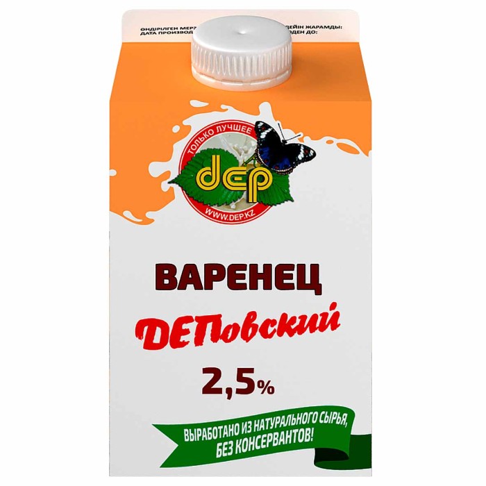 Варенец dep ДЕПовский 2,5% 500мл т/п