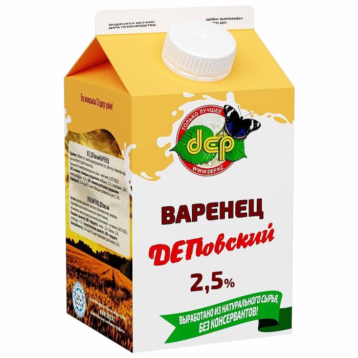 Варенец dep ДЕПовский 2,5% 500мл т/п