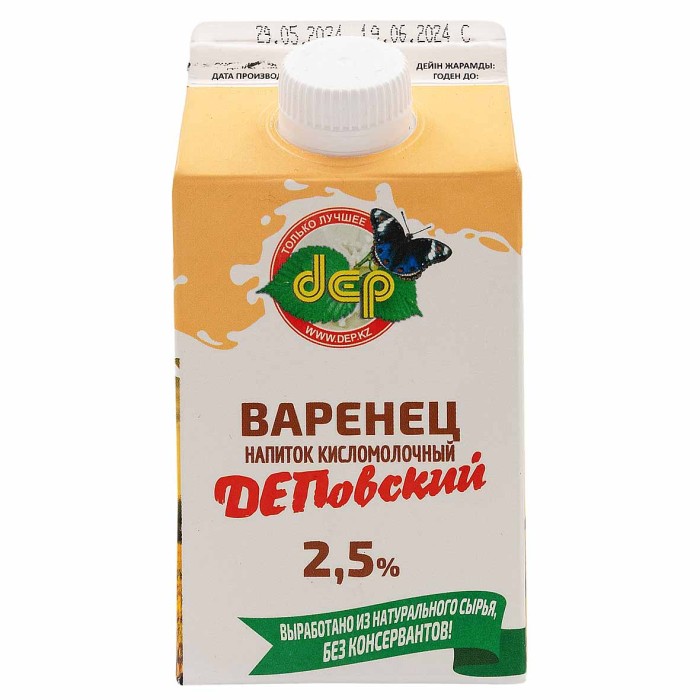 Варенец dep ДЕПовский 2,5% 500мл т/п