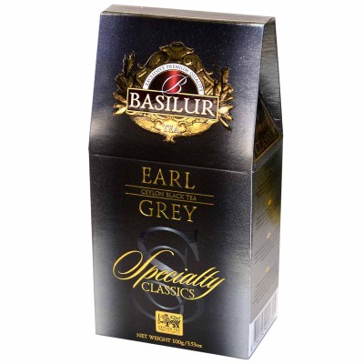 Чай Basilur Earl Grey черный 100гр к/у