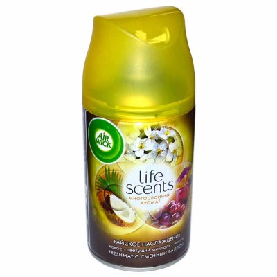 Блок сменный Airwik Fresmatic Райское наслаждение 250мл ж/б