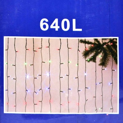 Украшение новогоднее Гирлянда Edgeous Водопад 3*3м 640L артNO.F82/83/80/84/76/81 №15