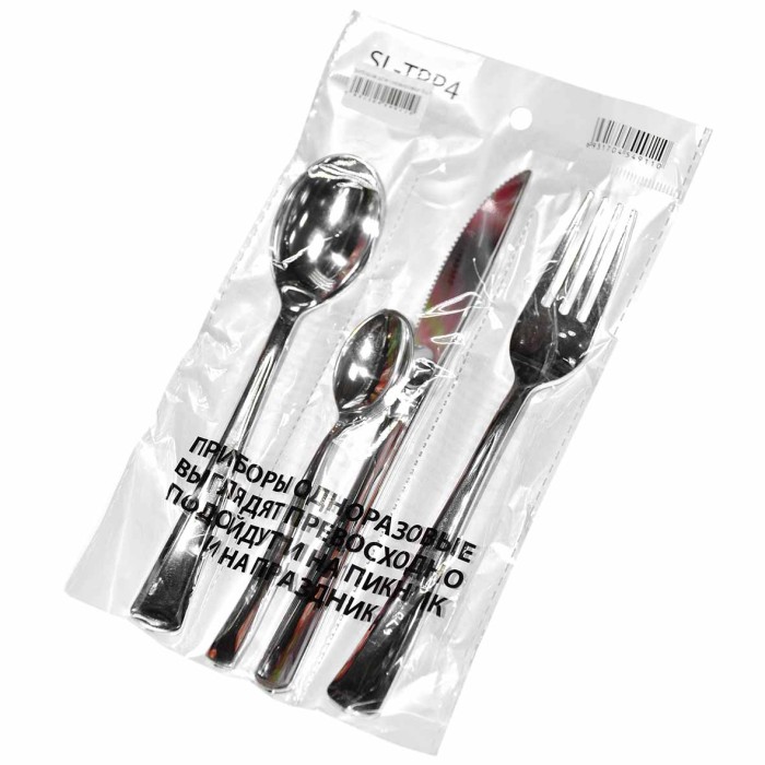 Набор одноразовых приборов для сервировки 6шт 300мл артSL-TPP4