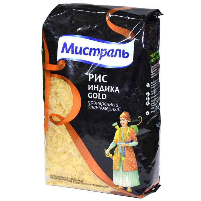 Крупа рис Мистраль Индика Gold 500гр м/у