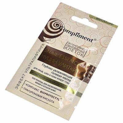 Маска для лица,шеи Compliment Муцин улитки глубокое увлажнение 7мл м/у