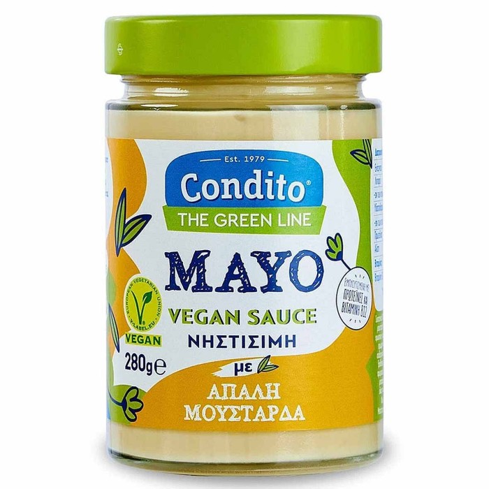 Соус-майонез Condito вегетарианский постный с горчицей 280г ст/б