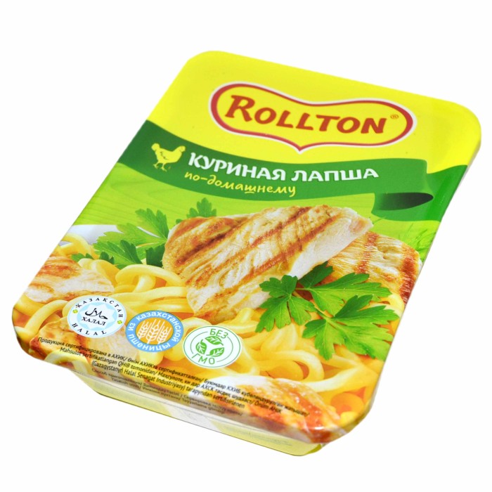 Лапша Роллтон курица 90гр лоток