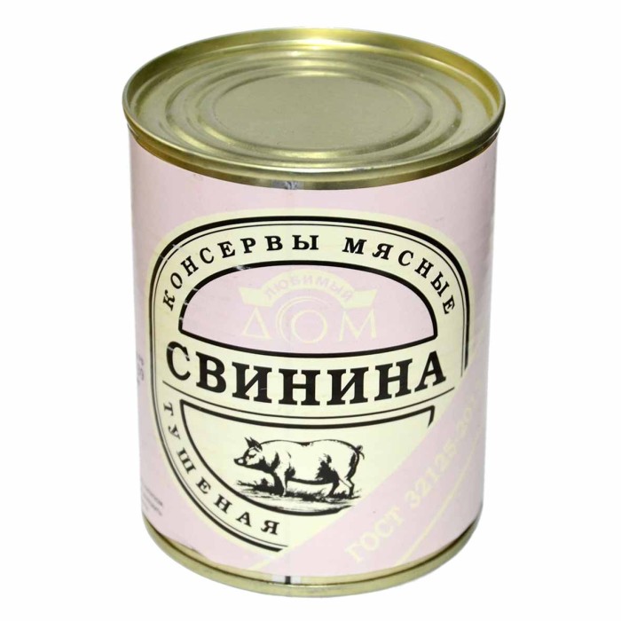 Свинина тушеная Любимый дом ГОСТ 1с 338гр ж/б