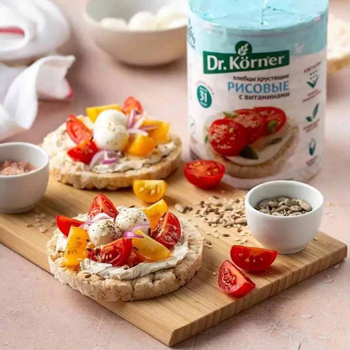 Хлебцы рисовые Dr.Korner с витаминами 100гр
