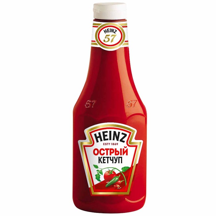 Кетчуп Heinz Острый 800гр пэт