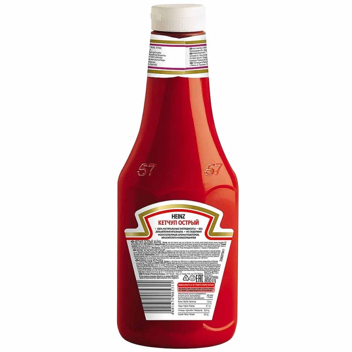 Кетчуп Heinz Острый 800гр пэт