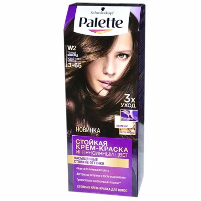 Краска для волос Palette W2 Темный шоколад (NEW) 110мл к/у