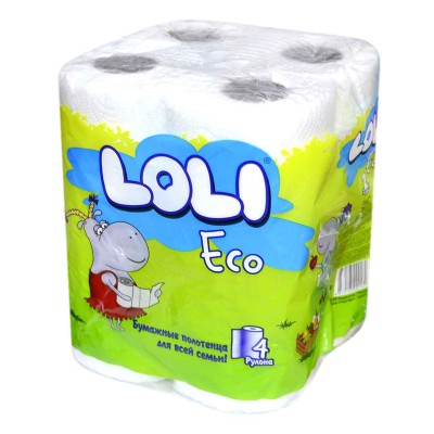 Полотенца бумажные Loli Eco 4шт м/у
