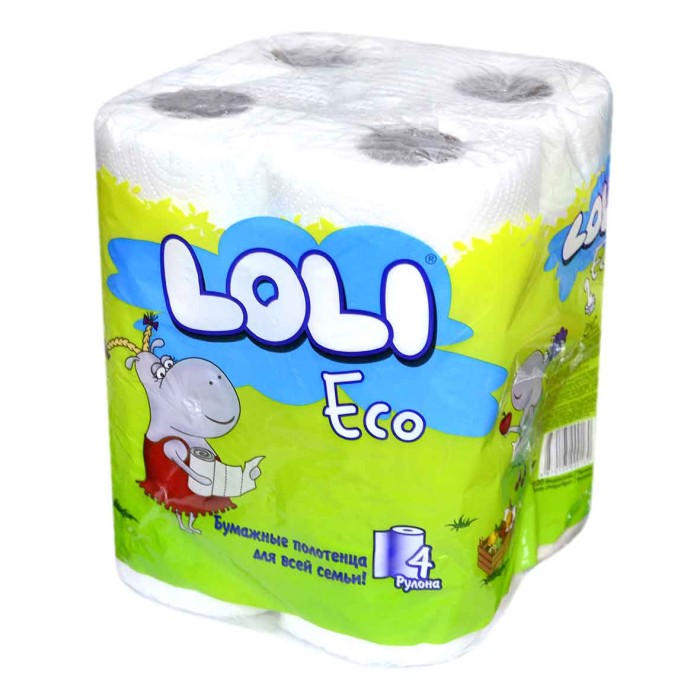Полотенца бумажные Loli Eco 4шт м/у