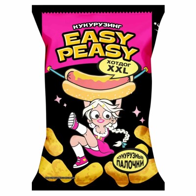 Палочки кукурузные Easy Peasy хотдог XXL 50гр м/у