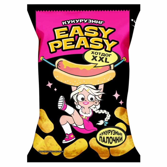 Палочки кукурузные Easy Peasy хотдог XXL 50гр м/у