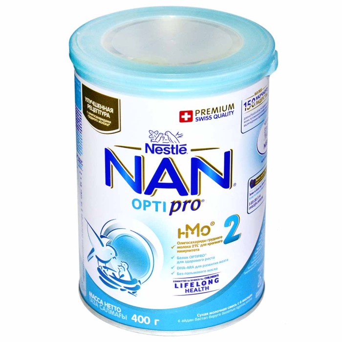 Смесь Nan Premium 2  молочная с 6мес 400гр пэт