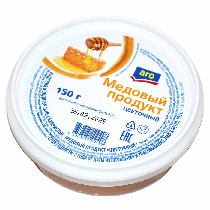 Продукт медовый Aro цветочный 150гр пэт
