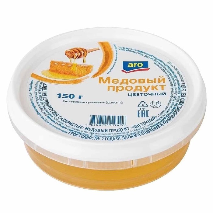 Продукт медовый Aro цветочный 150гр пэт