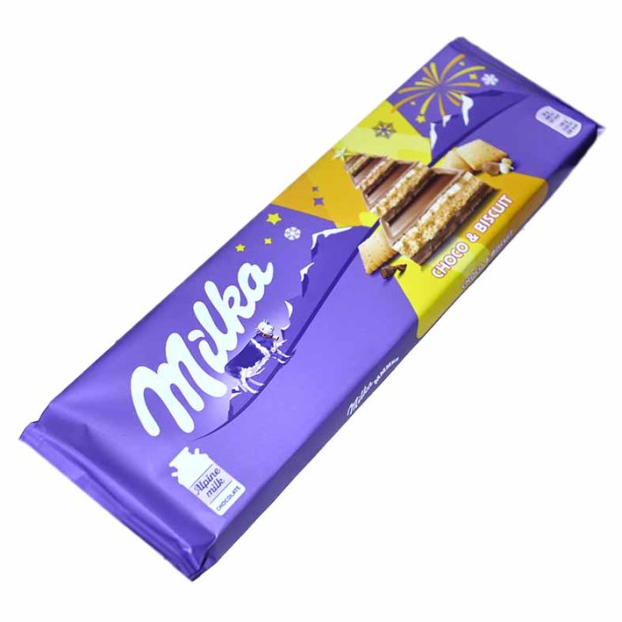 Шоколад Milka с шоколадной и молочными начинками и печеньем гр м/у