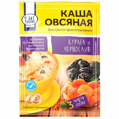 Каша овсяная Relish курага и чернослив 35 гр м/у