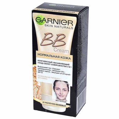 Крем для лица Garnier BB Cream Молочно-бежевый 40мл к/у