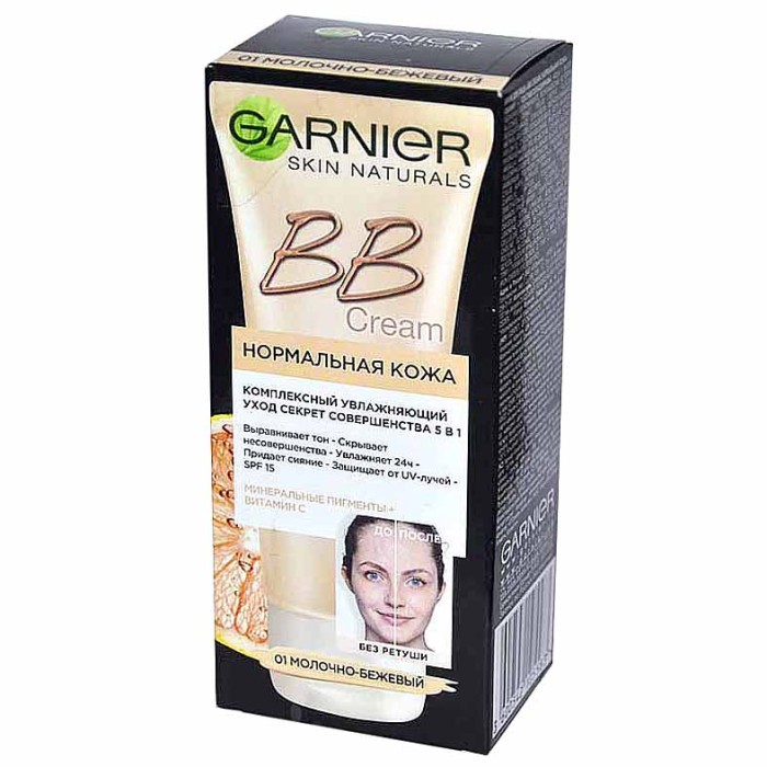 Крем для лица Garnier BB Cream Молочно-бежевый 40мл к/у