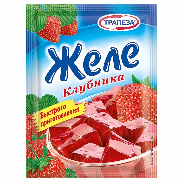 Желе Трапеза клубника 75гр м/у