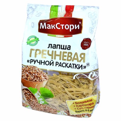 Лапша гречневая МакСтори ручной раскатки 250гр м/у