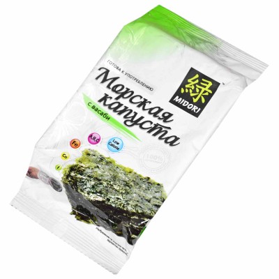 Капуста морская Midori с васаби 5гр м/у