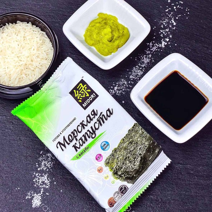 Капуста морская Midori с васаби 5гр м/у