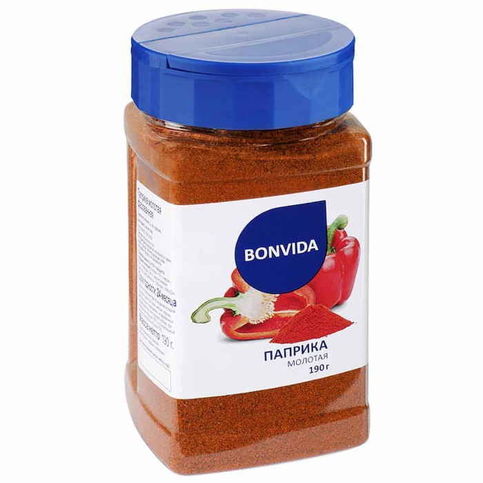 Приправа Bonvida паприка молотая 190гр пэт