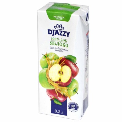 Сок Djazzy Яблоко 0,2л т/п