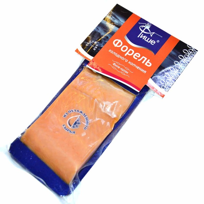 Форель Фише Радужная филе-кусок х/к 150гр в/у