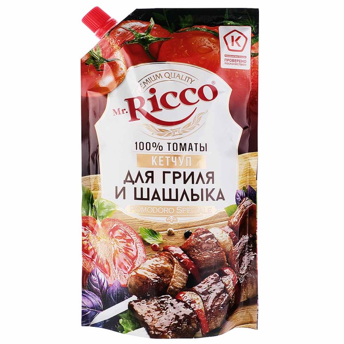 Кетчуп Mr.Ricco Pomodor Speciale для гриля и шашлыка 300гр д/п