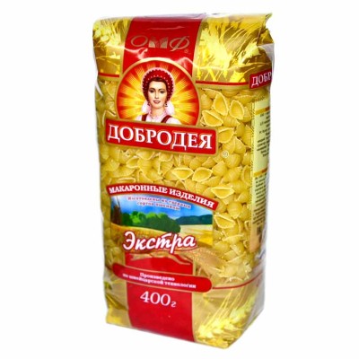 Макароны Добродея ракушки 400гр м/у