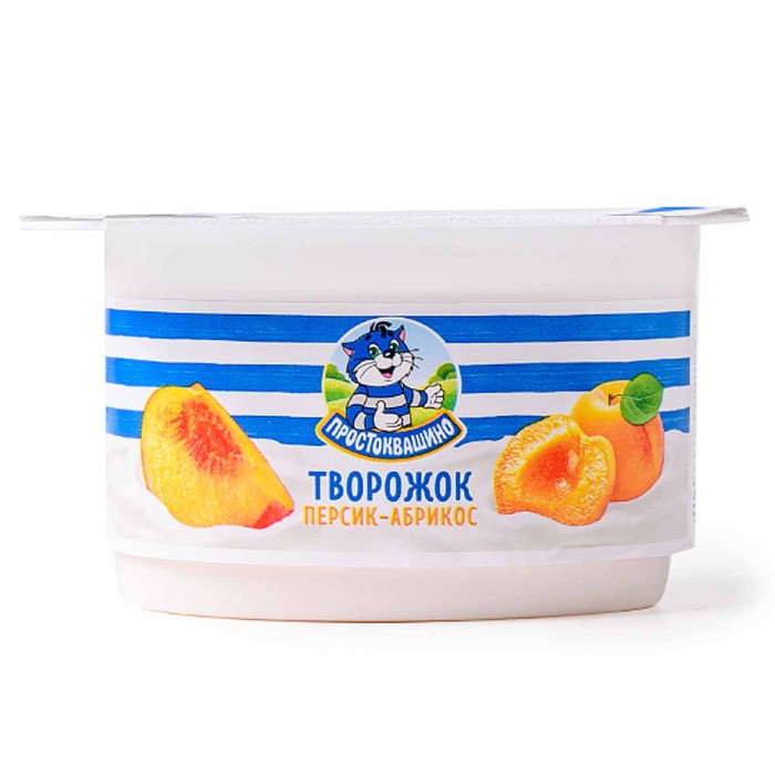 Десерт творожный Простоквашино персик-абрикос 3,6% 110гр пэт