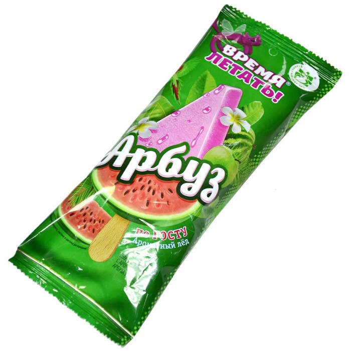Лед фруктовый Время летать!Арбуз-яблоко 60гр м/у