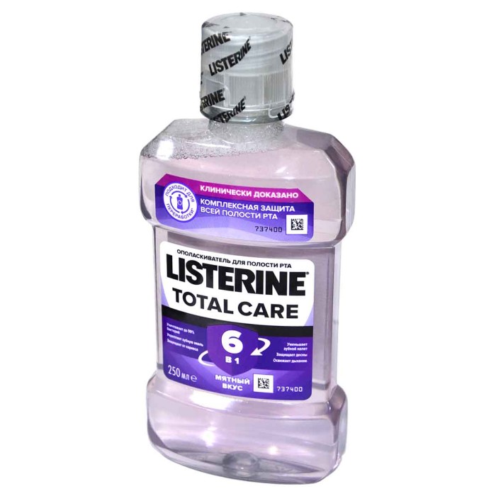 Ополаскиватель для полости рта Listerine Total Care 250мл пэт