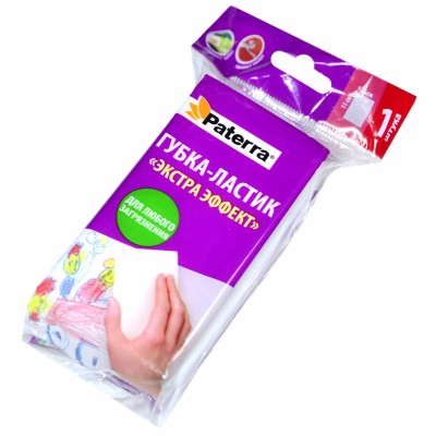 Губка для посуды Paterra меламиновая extra 1шт м/у