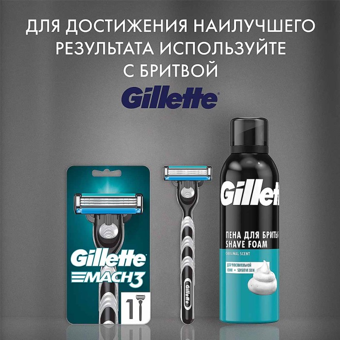 Пена для бритья Gillette Sensitive Skin 200мл ж/б